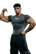 4259 - Batman Compression Tees Dark Grey