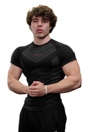 465 Superhero Compression Tees Black