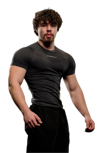 YOUNG LA 475 SuperVillain Compression Tees BLACK