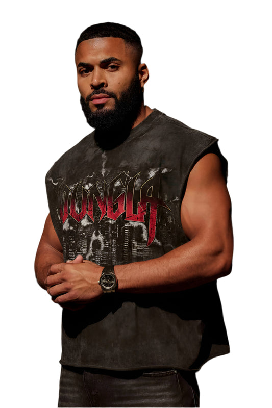 YOUNG LA 3046 - Dark Night Tank Black Wash