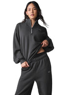 Accolade 1/4 Zip Pullover Anthracite - Unmatched Kicks - ALO