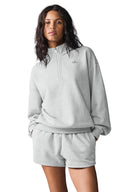 Accolade 1/4 Zip Pullover Athletic Heather Grey - Unmatched Kicks - ALO