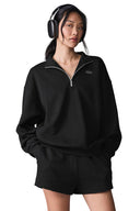 Accolade 1/4 Zip Pullover Black - Unmatched Kicks - ALO