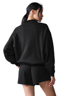 Accolade 1/4 Zip Pullover Black - Unmatched Kicks - ALO