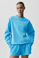Accolade Crew Neck Pullover Azure Blue - Unmatched Kicks-ALO