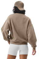 Accolade Crew Neck Pullover Gravel - Unmatched Kicks - ALO