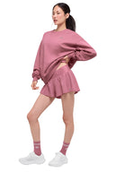 Accolade Crew Neck Pullover Pink Wild Rose - Unmatched Kicks - ALO