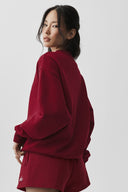 Accolade Crew Neck Pullover Summer Romance Red - Unmatched Kicks-ALO