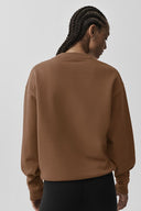 Accolade Crew Neck Pullover Sun Kissed Brown - Unmatched Kicks-ALO