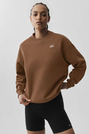 Accolade Crew Neck Pullover Sun Kissed Brown - Unmatched Kicks-ALO