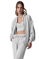 Accolade Full Zip Hoodie Athletic Heather Grey - Unmatched Kicks - ALO