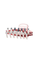 Acrylic Illusion Claw Clip - Vintage Pink/Chrome - Unmatched Kicks - ALO