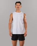 Adapt Cutoff - White - Unmatched Kicks - Alphalete