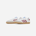 Adidas Samba OG Cloud White Collegiate Burgundy Gum - Unmatched Kicks - 