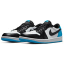 Air Jordan 1 Low Black Dark Powder Blue - Unmatched Kicks - 