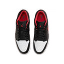 Air Jordan 1 Low "Black Fire Red White / White Toe" - Unmatched Kicks - Jordans