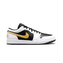 Air Jordan 1 Low White Black Metallic Gold Swoosh Sale - Unmatched Kicks - Sneakers