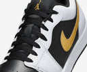 Air Jordan 1 Low White Black Metallic Gold Swoosh Sale - Unmatched Kicks - Sneakers
