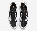 Air Jordan 1 Low White Black Metallic Gold Swoosh Sale - Unmatched Kicks - Sneakers