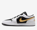 Air Jordan 1 Low White Black Metallic Gold Swoosh Sale - Unmatched Kicks - Sneakers