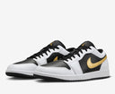 Air Jordan 1 Low White Black Metallic Gold Swoosh Sale - Unmatched Kicks - Sneakers