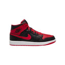 Air Jordan 1 Mid 'Alternate Bred / Black Fire Red' - Unmatched Kicks - Jordans