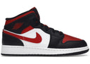 Air Jordan 1 Mid Black Fire Red Gs - Unmatched Kicks - Sneakers