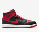 Air Jordan 1 Mid Black Fire Red Sale - Unmatched Kicks - Sneakers