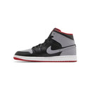Air Jordan 1 Mid 'Bred Shadow /Grey Fire Red - Unmatched Kicks - Jordans
