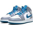 Air Jordan 1 Mid 'Cement True Blue' Sale - Unmatched Kicks - Sneakers