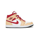 Air Jordan 1 Mid "Light Curry Cardinal Red" Sale - Unmatched Kicks - 