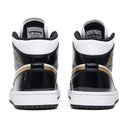 Air Jordan 1 Mid Patent SE Black Gold - Unmatched Kicks-Jordans