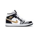 Air Jordan 1 Mid Patent SE Black Gold