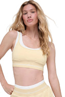 Airbrush Better Together Bra Candlelight Yellow/White - Unmatched Kicks - ALO