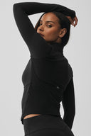 Airbrush Corset Full Zip Jacket Black - Unmatched Kicks - ALO