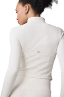 Airbrush Corset Full Zip Jacket Ivory - Unmatched Kicks - ALO