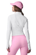 Airbrush Corset Full Zip Jacket White - Unmatched Kicks - ALO