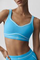 Airbrush Heart Throb Bra Airbrush Heart Throb Bra Azure Blue/White - Unmatched Kicks-ALO