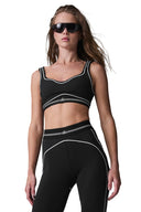 Airbrush Heart Throb Bra Black/White - Unmatched Kicks - ALO