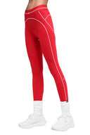 Airbrush High - Waist 7/8 Heart Throb Legging - Bright Red/White - Unmatched Kicks - ALO