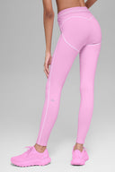 Airbrush High - Waist Heart Throb Legging - Candy Heart Pink/White - Unmatched Kicks - ALO