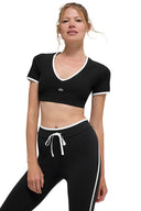 Airbrush Race Pace Short Sleeve Black/White - Unmatched Kicks - ALO