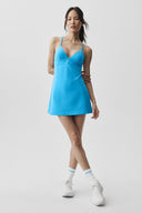 Airbrush Splendor Dress Azure Blue - Unmatched Kicks-ALO