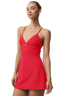 Airbrush Splendor Dress - Bright Red - Unmatched Kicks - ALO