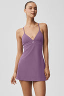 Airbrush Splendor Dress Plum Kiss - Unmatched Kicks-ALO