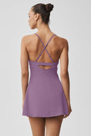 Airbrush Splendor Dress Plum Kiss - Unmatched Kicks-ALO