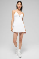 Airbrush Splendor Dress White - Unmatched Kicks-ALO