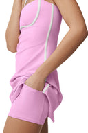 Airbrush Streamlined Dress - Candy Heart Pink/White - Unmatched Kicks - ALO