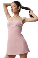 Airbrush Streamlined Dress - Vintage Pink/White - Unmatched Kicks - ALO
