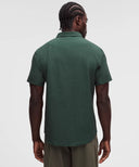 Airing Easy Short-Sleeve Shirt Dotted Link Silver Blue Rainforest Green - Unmatched Kicks-LULULEMON